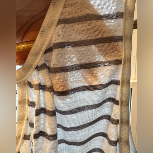 NWT JUST BE Gray Striped Women's Top - Picture 6 of 6